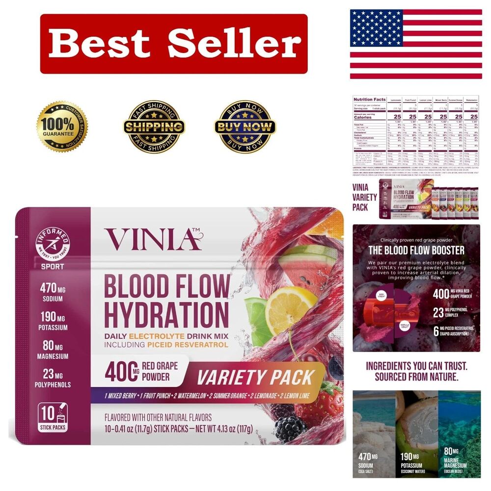 Informed Sports Certified Resveratrol Hydration Powder for Enhanced Circulation